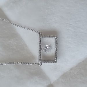 Lafonn simulated diamond framed necklace